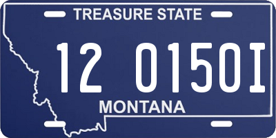 MT license plate 120150I