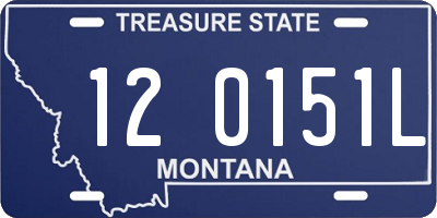 MT license plate 120151L