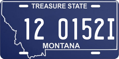 MT license plate 120152I