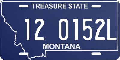 MT license plate 120152L