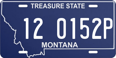 MT license plate 120152P
