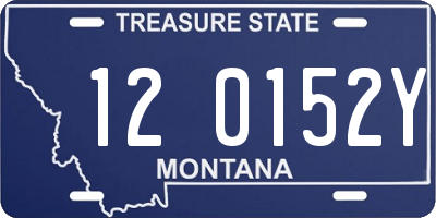 MT license plate 120152Y