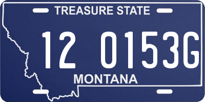 MT license plate 120153G