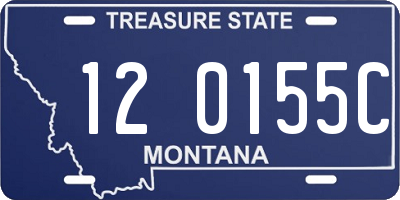 MT license plate 120155C
