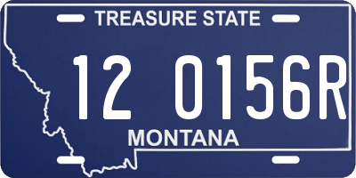 MT license plate 120156R