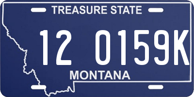 MT license plate 120159K