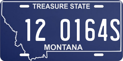 MT license plate 120164S