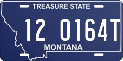 MT license plate 120164T