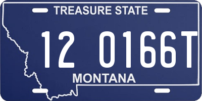 MT license plate 120166T