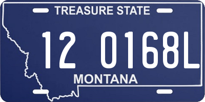 MT license plate 120168L