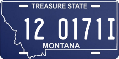 MT license plate 120171I