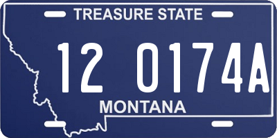 MT license plate 120174A