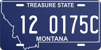 MT license plate 120175C
