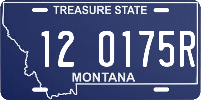 MT license plate 120175R