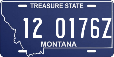 MT license plate 120176Z
