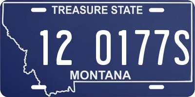 MT license plate 120177S