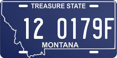 MT license plate 120179F