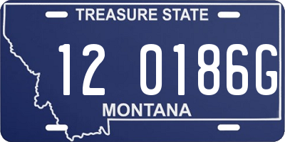MT license plate 120186G