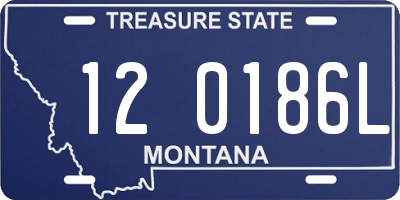 MT license plate 120186L