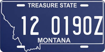 MT license plate 120190Z
