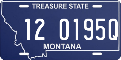 MT license plate 120195Q
