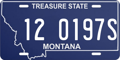 MT license plate 120197S