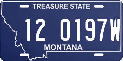 MT license plate 120197W