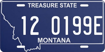 MT license plate 120199E