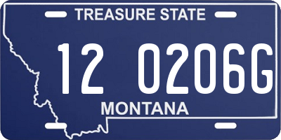 MT license plate 120206G