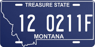 MT license plate 120211F