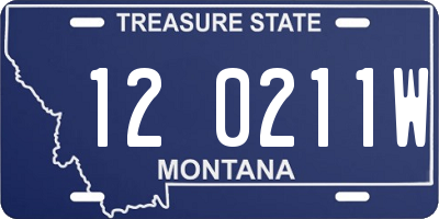 MT license plate 120211W