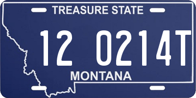 MT license plate 120214T