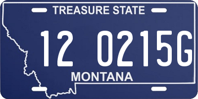 MT license plate 120215G
