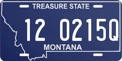 MT license plate 120215Q