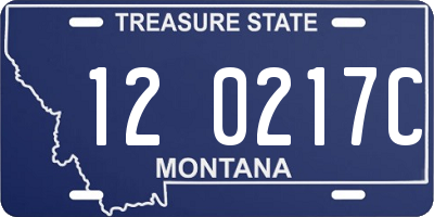 MT license plate 120217C