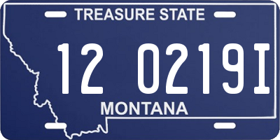 MT license plate 120219I