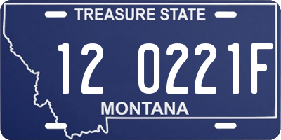 MT license plate 120221F