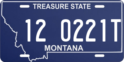 MT license plate 120221T