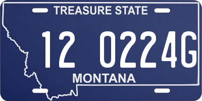 MT license plate 120224G