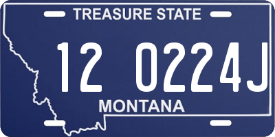 MT license plate 120224J
