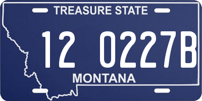 MT license plate 120227B