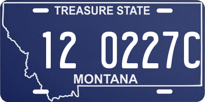 MT license plate 120227C