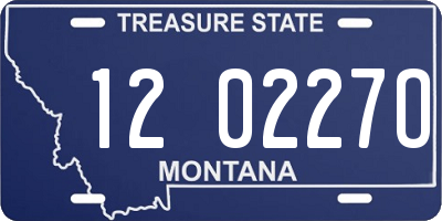 MT license plate 120227O