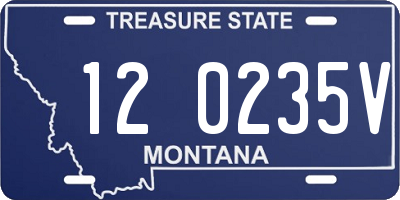 MT license plate 120235V