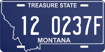 MT license plate 120237F