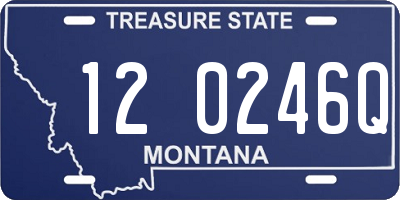 MT license plate 120246Q
