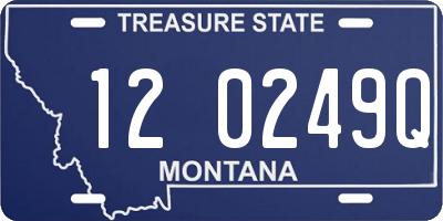 MT license plate 120249Q