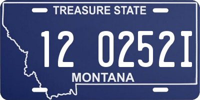 MT license plate 120252I