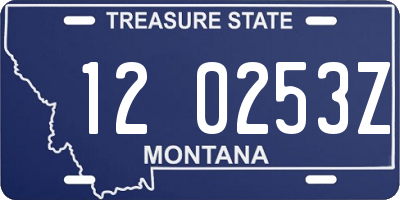 MT license plate 120253Z