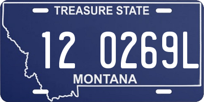 MT license plate 120269L